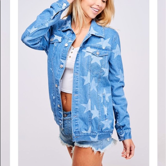 🌟🌟Last One🌟🌟Star Denim Jacket - Picture 5 of 8